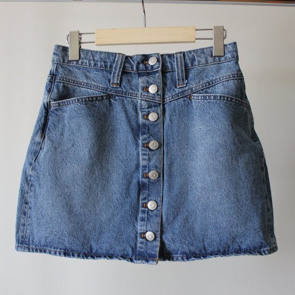 Madewell Dresses & Skirts - Madewell Stretch Denim A-Line Skirt Size 26